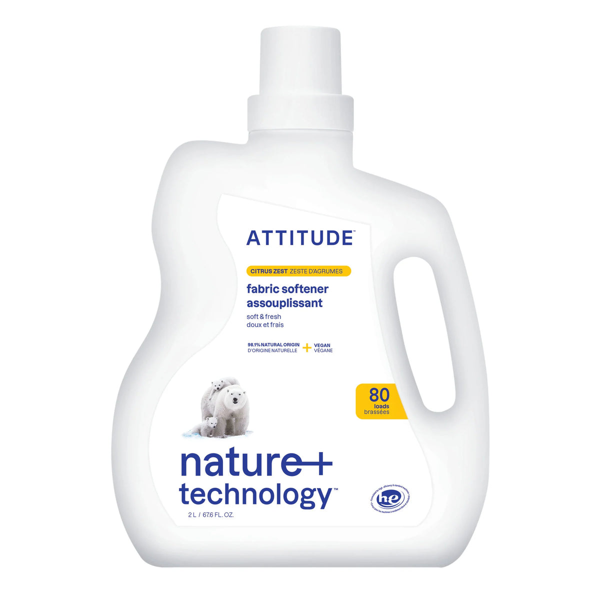 Fabric Softener Citrus Zest-67.6 FL. OZ. - 80 loads