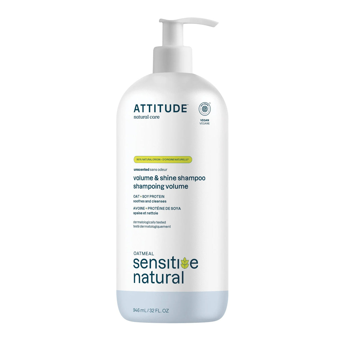Volumizing & Shine Shampoo - Sensitive Skin Unscented-32 FL. OZ.