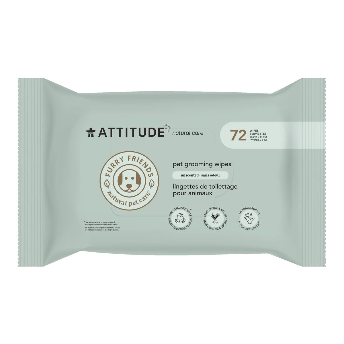 Pet Wipes Unscented-1 unit